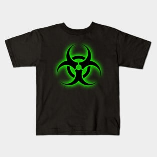 Green Biohazard Kids T-Shirt